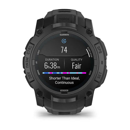 Garmin Instinct 3 Amoled Tactical Edition 50mm Black with Black Band-Tactical Source LLC