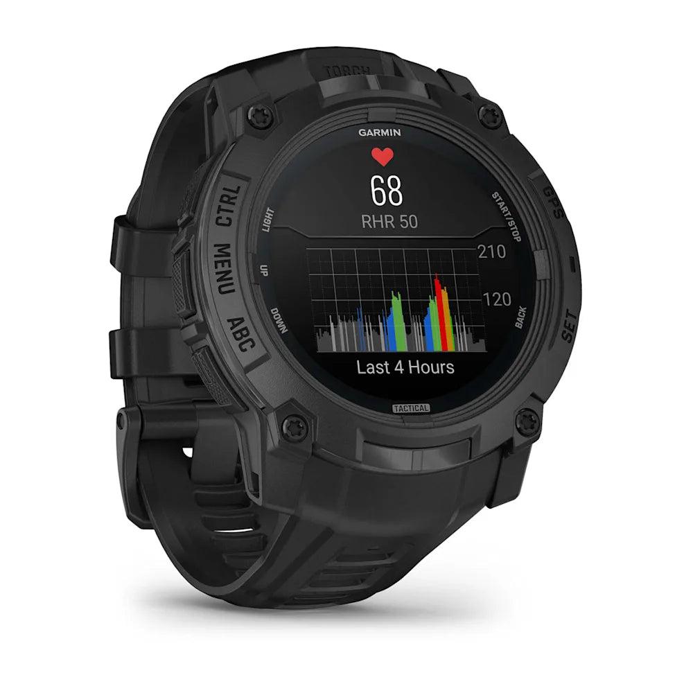 Garmin Instinct 3 Amoled Tactical Edition 50mm Black with Black Band-Tactical Source LLC