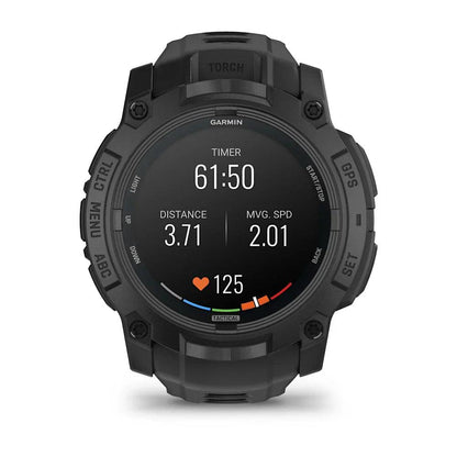Garmin Instinct 3 Amoled Tactical Edition 50mm Black with Black Band-Tactical Source LLC