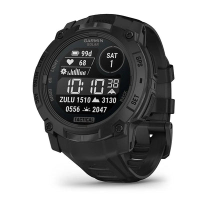 Garmin Instinct 3 Solar Tactical Edition Black with Black Band-Tactical Source LLC