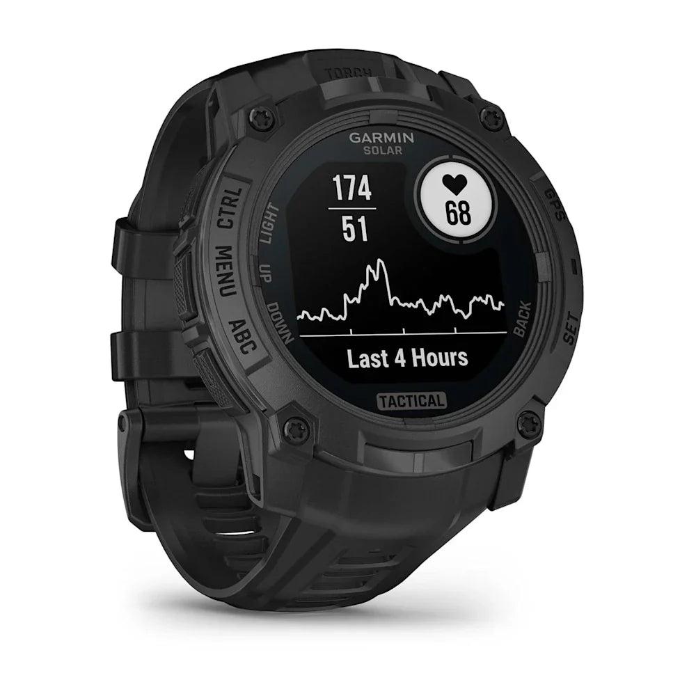 Garmin Instinct 3 Solar Tactical Edition Black with Black Band-Tactical Source LLC
