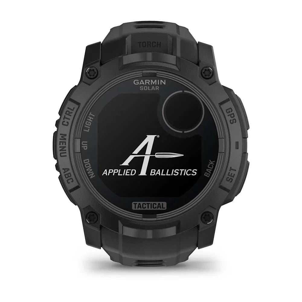 Garmin Instinct 3 Solar Tactical Edition Black with Black Band-Tactical Source LLC