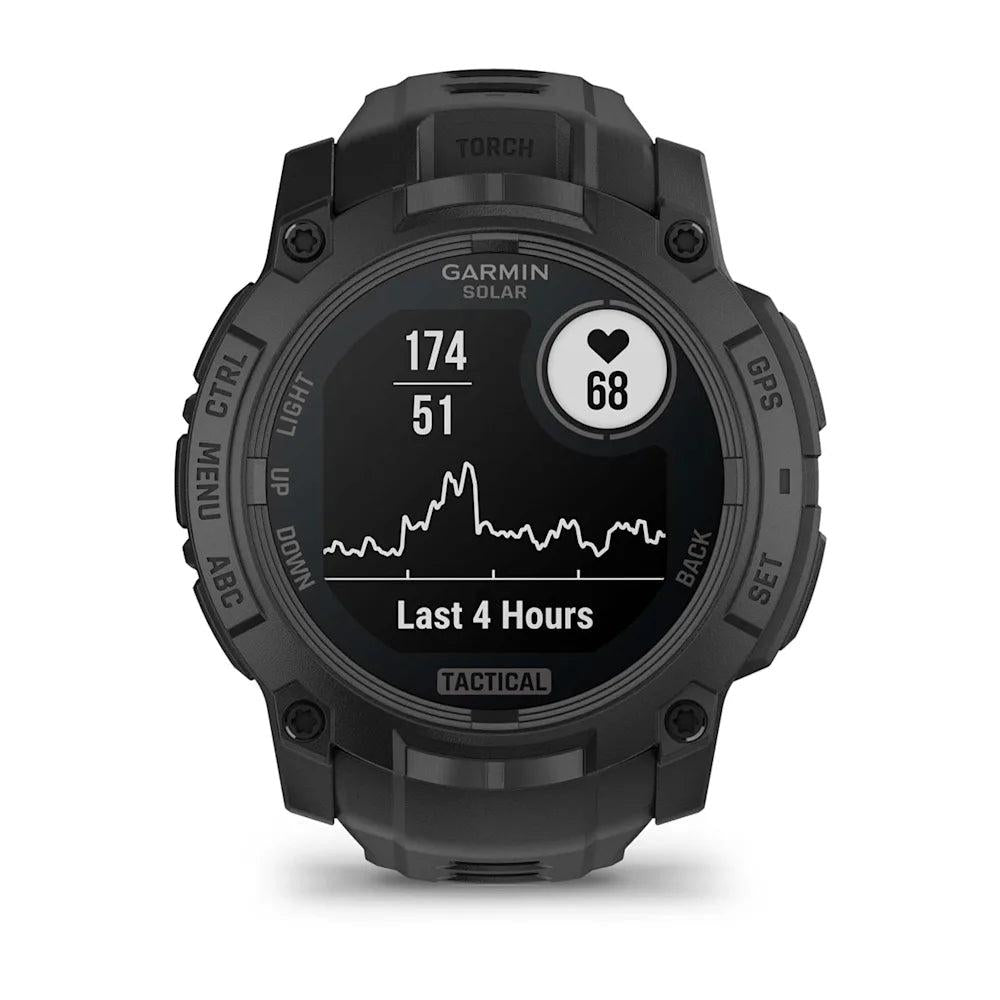 Garmin Instinct 3 Solar Tactical Edition Black with Black Band-Tactical Source LLC