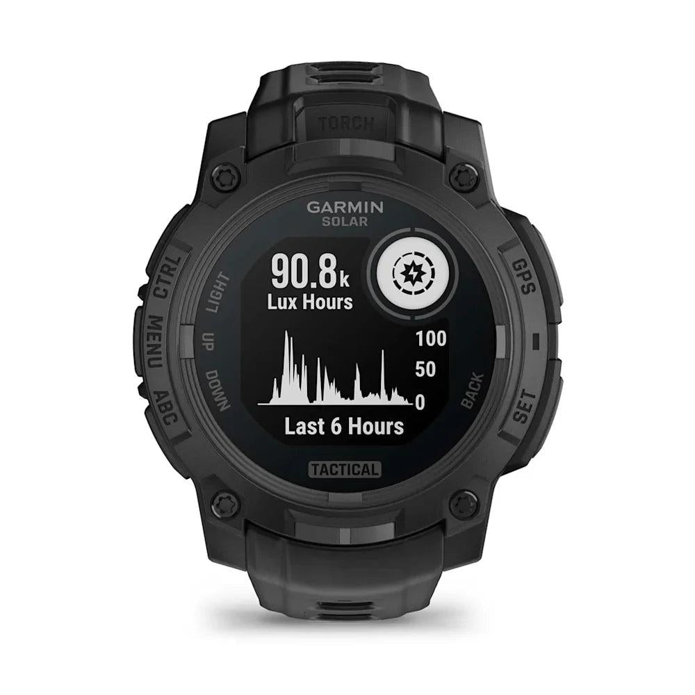 Garmin Instinct 3 Solar Tactical Edition Black with Black Band-Tactical Source LLC