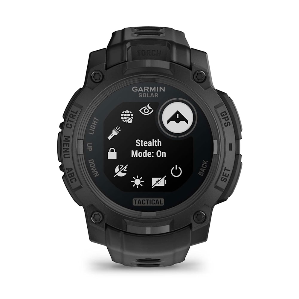 Garmin Instinct 3 Solar Tactical Edition Black with Black Band-Tactical Source LLC