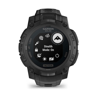 Garmin Instinct 3 Solar Tactical Edition Black with Black Band-Tactical Source LLC