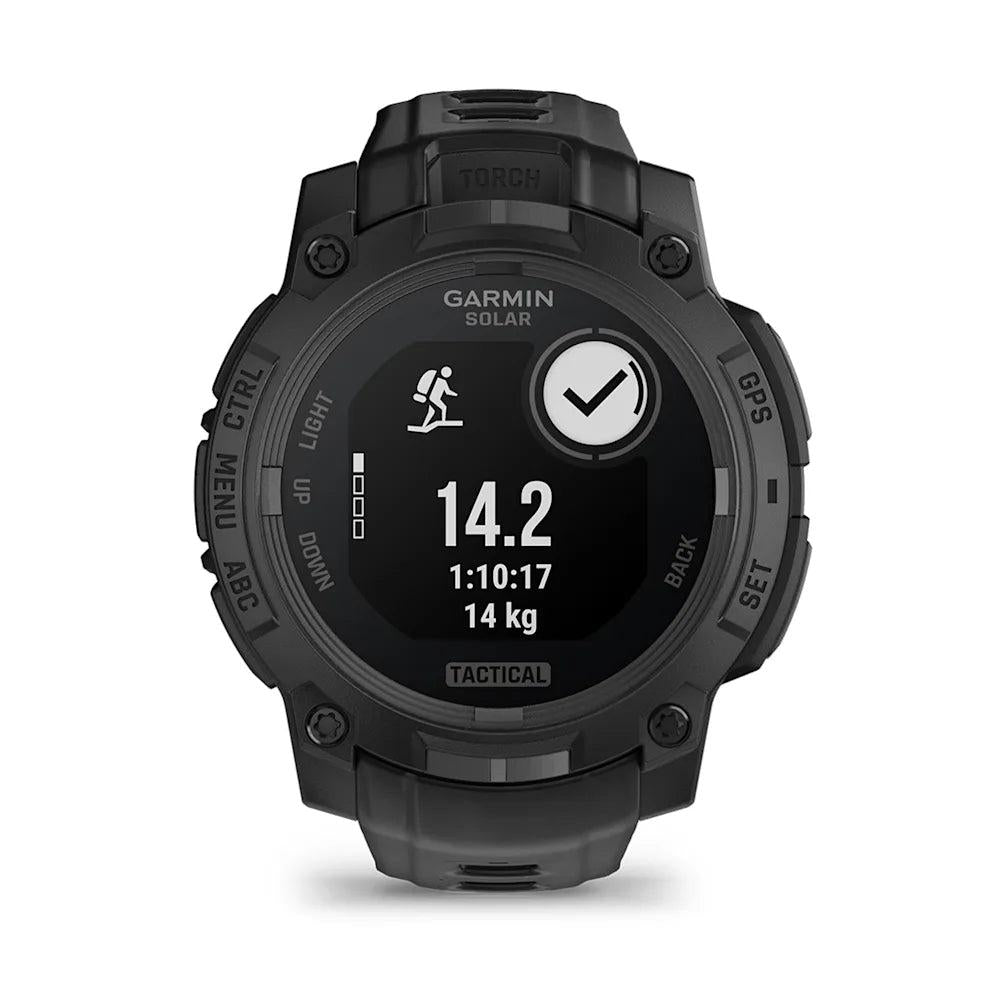 Garmin Instinct 3 Solar Tactical Edition Black with Black Band-Tactical Source LLC