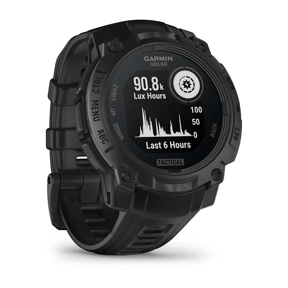 Garmin Instinct 3 Solar Tactical Edition Black with Black Band-Tactical Source LLC