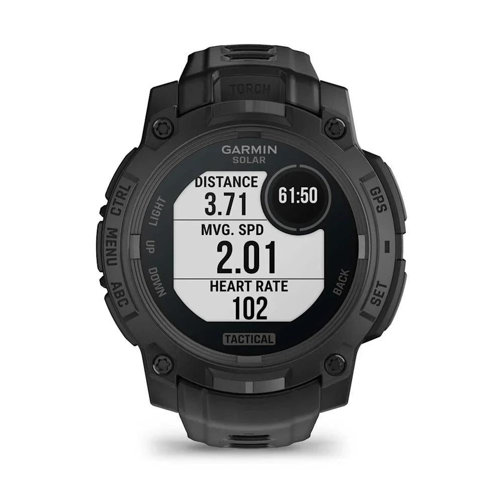 Garmin Instinct 3 Solar Tactical Edition Black with Black Band-Tactical Source LLC