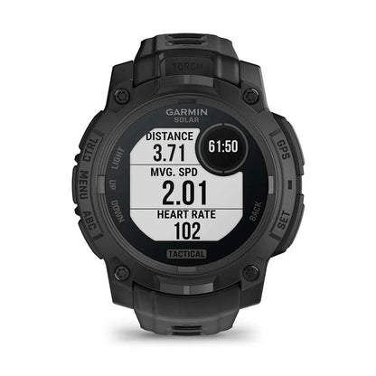 Garmin Instinct 3 Solar Tactical Edition Black with Black Band-Tactical Source LLC