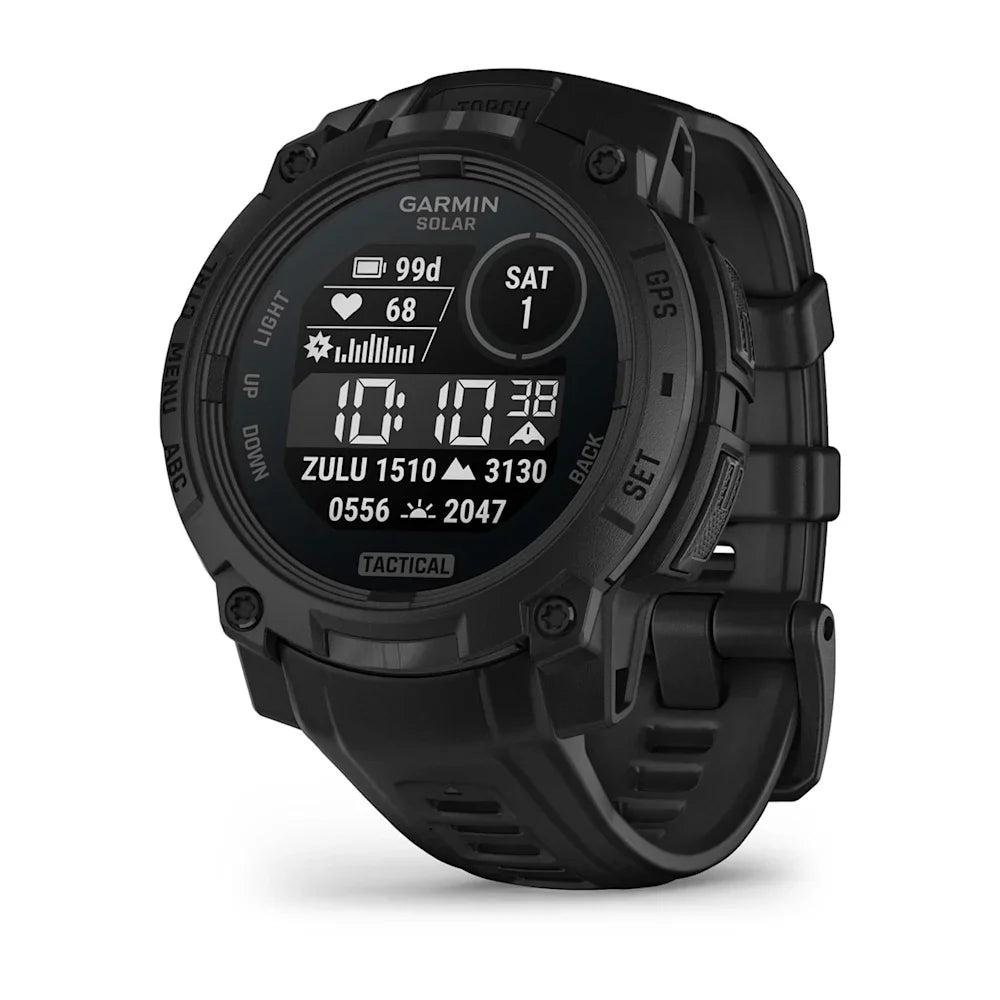 Garmin Instinct 3 Solar Tactical Edition Black with Black Band-Tactical Source LLC