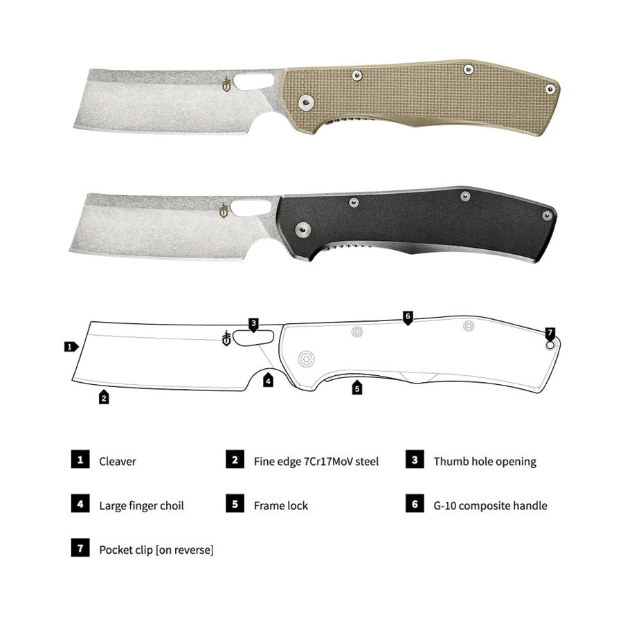 Gerber Flatiron Folder Pocket Knife-Tactical Source LLC