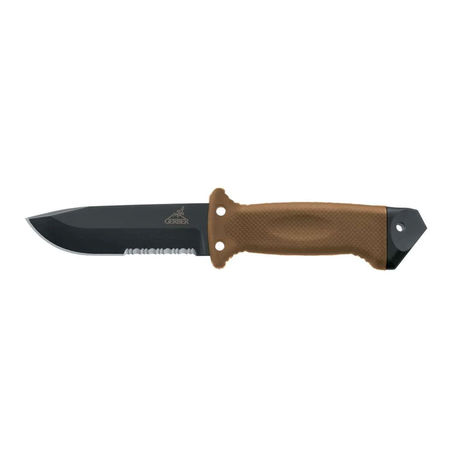 Gerber LMF II Infantry Serrated Fixed Knife Coyote Brown-Tactical Source LLC