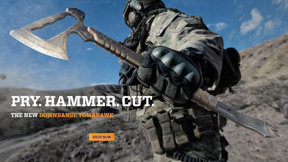 Gerber Tactical Downrange Tomahawk and Pry Bar Entry Tool-Tactical Source LLC