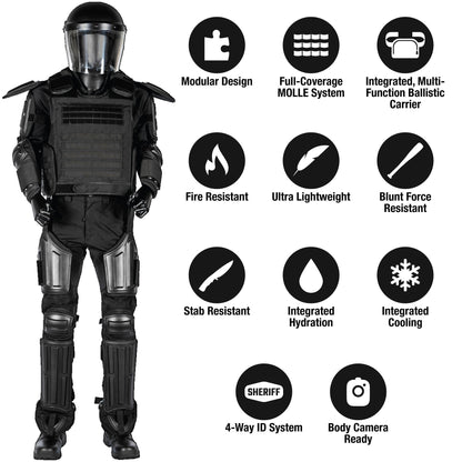 Haven Gear Enforcer MP Riot Suit Black-Tactical Source LLC