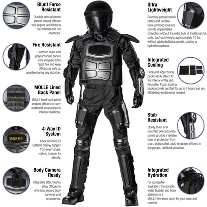Haven Gear Enforcer Riot Suit Black-Tactical Source LLC