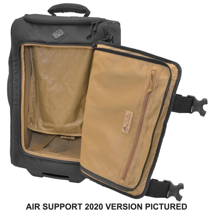 Hazard 4 Air Support V.2020 Rugged Rolling Carry-On Luggage Black-Tactical Source LLC