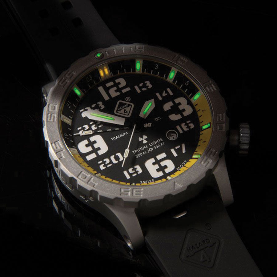Hazard 4 HeavyWaterDiver Nightwatch White GMT Black-Tactical Source LLC