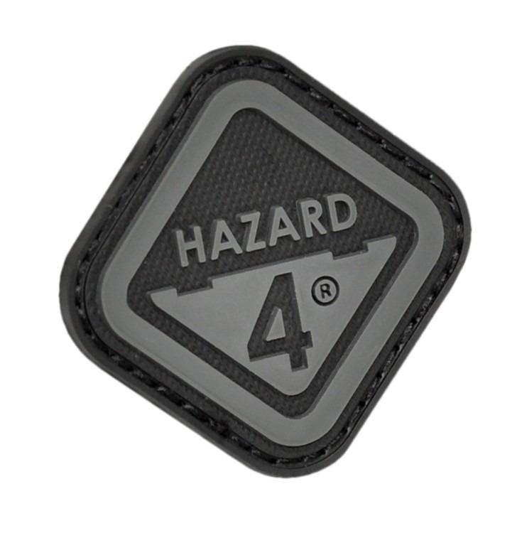 Hazard 4 Morale Patch Diamond Shaped Logo Black-Tactical Source LLC