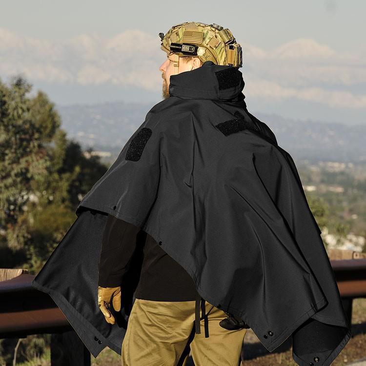 Hazard 4 Poncho Villa 2020 Version Technical Soft-Shell Poncho Black-Tactical Source LLC