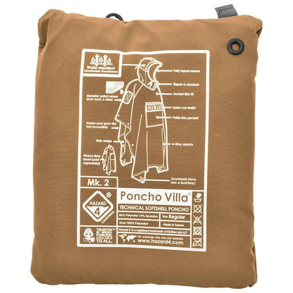 Hazard 4 Poncho Villa 2020 Version Technical Soft-Shell Poncho Coyote-Tactical Source LLC