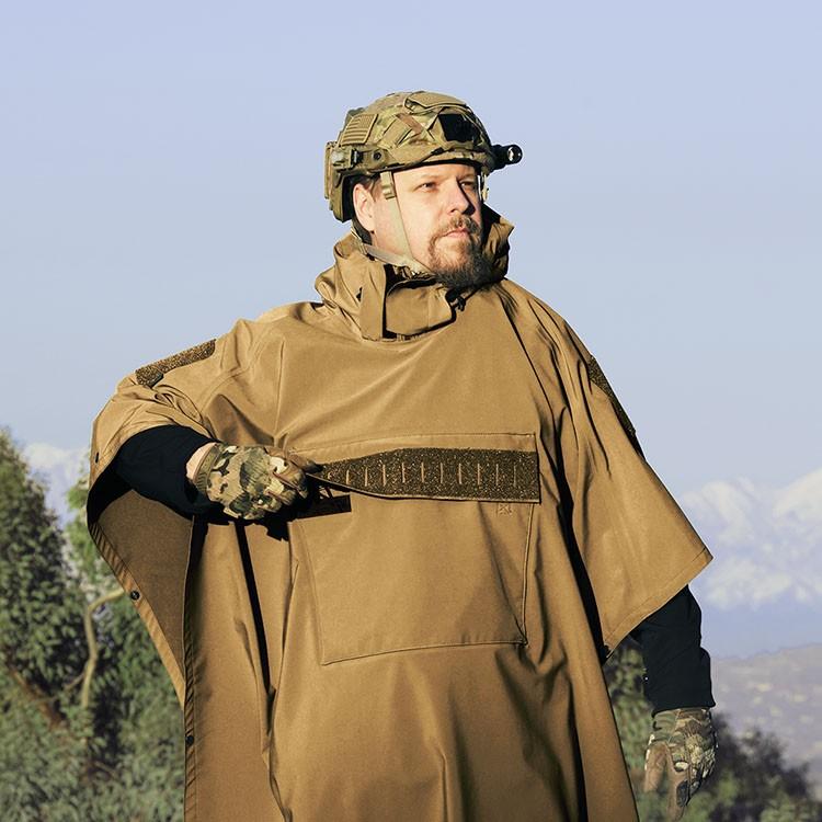 Hazard 4 Poncho Villa 2020 Version Technical Soft-Shell Poncho Navy Blue-Tactical Source LLC