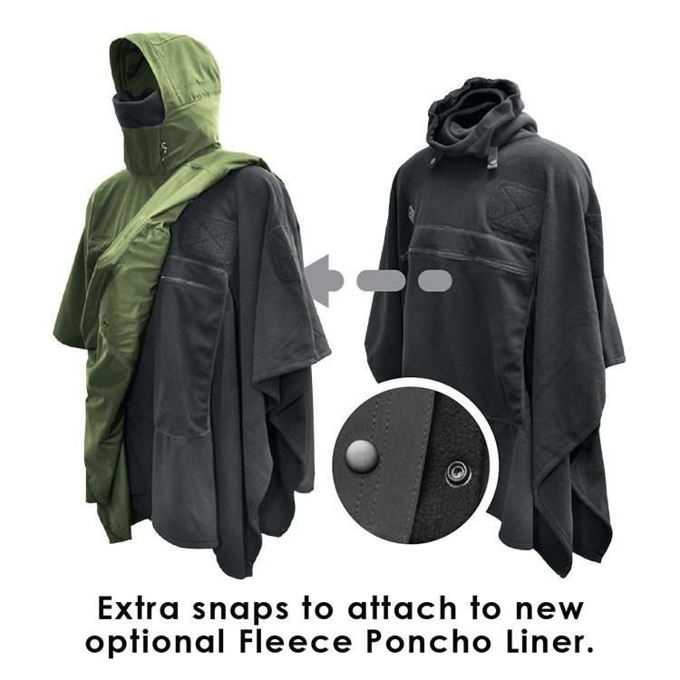 Hazard 4 Poncho Villa 2020 Version Technical Soft-Shell Poncho Navy Blue-Tactical Source LLC