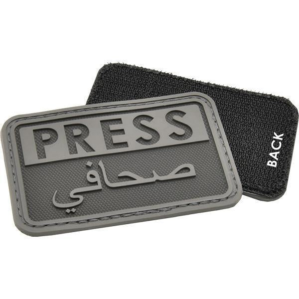 Hazard 4 Press Patch Eng/Arabic Black-Tactical Source LLC