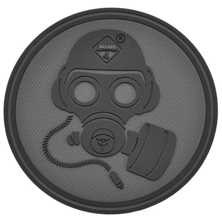 Hazard 4 Special Forces Gas Mask Patch Black-Tactical Source LLC