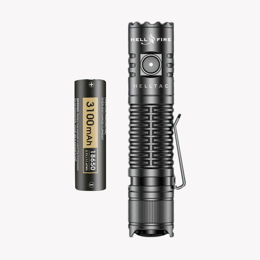 Hellfire Helltac 1900 Lumens Rechargeable Tactical Flashlight-Tactical Source LLC