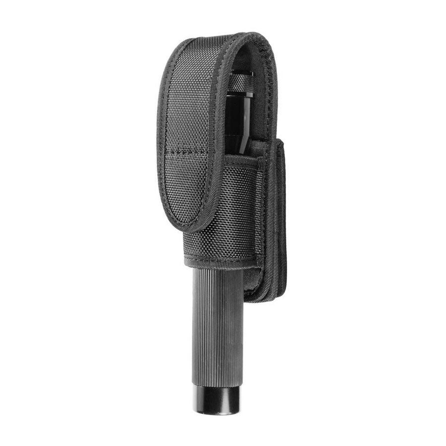 Hero's Pride Ballistic Open Bottom Compact Flashlight Holder X-Large Black-Tactical Source LLC