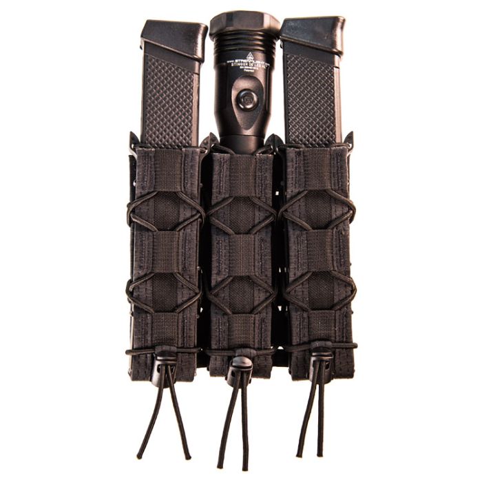 High Speed Gear Pistol TACO - Adaptable Belt Mount (ABM) Triple Mag Pouch - Black-Tactical Source LLC