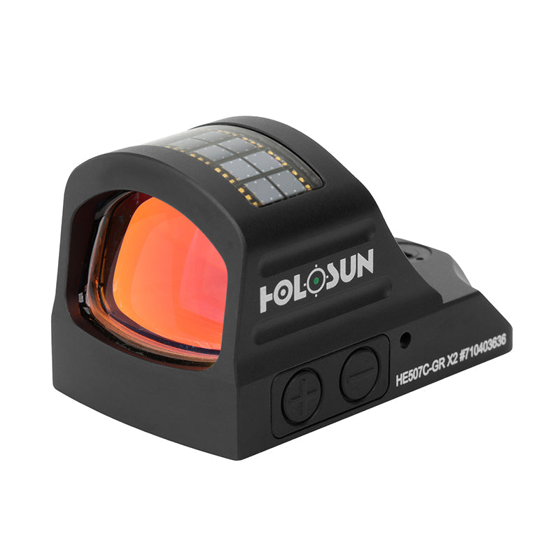 Holosun Open Reflex Optical Sight with Solar Panel HS507C X2/HE507C-GR X2-Tactical Source LLC