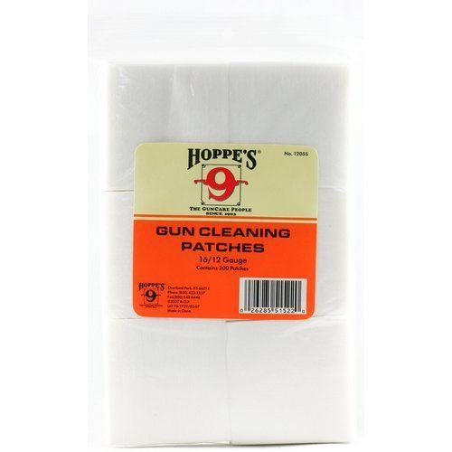 Hoppe's Guncare 16/12ga Gun Cleaning Patches Pack of 300-Tactical Source LLC