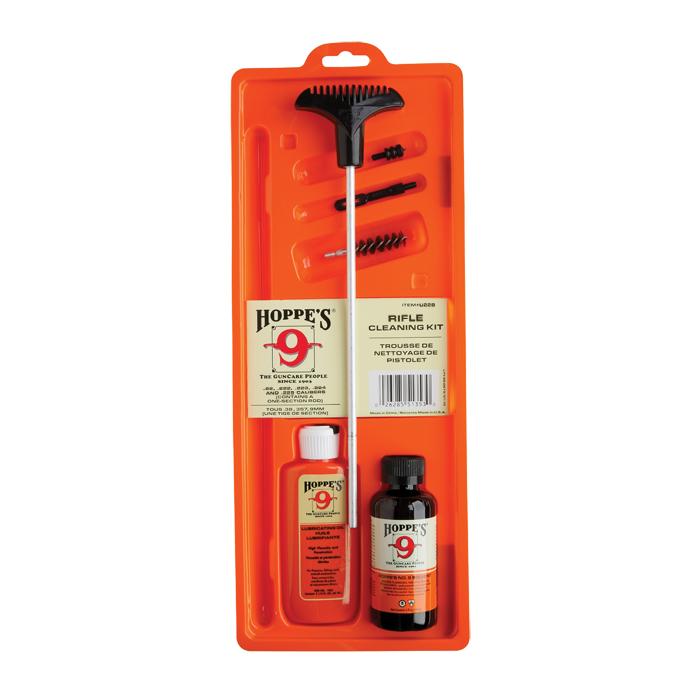 Hoppe's Guncare Pistol & Rifle Cleaning Kit with Aluminium Rod Clam Packaging-Tactical Source LLC