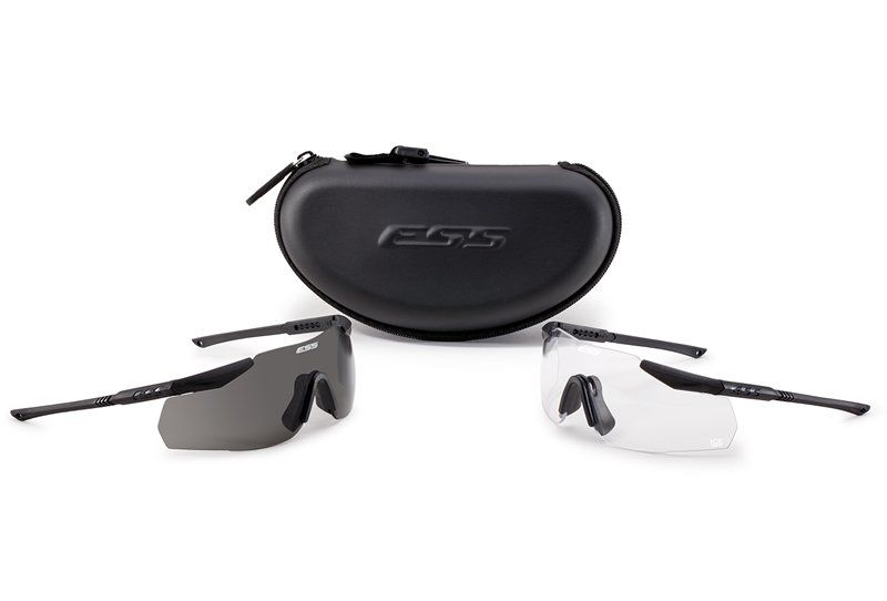 ICE-2X NARO with Black Frame and Clear Smoke Gray Lenses Retail Kit-Tactical Source LLC