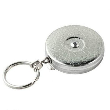 Key-Bak Original KB5 Belt Clip Self Retracting Reel 609mm Stainless Steel Chain Chrome-Tactical Source LLC
