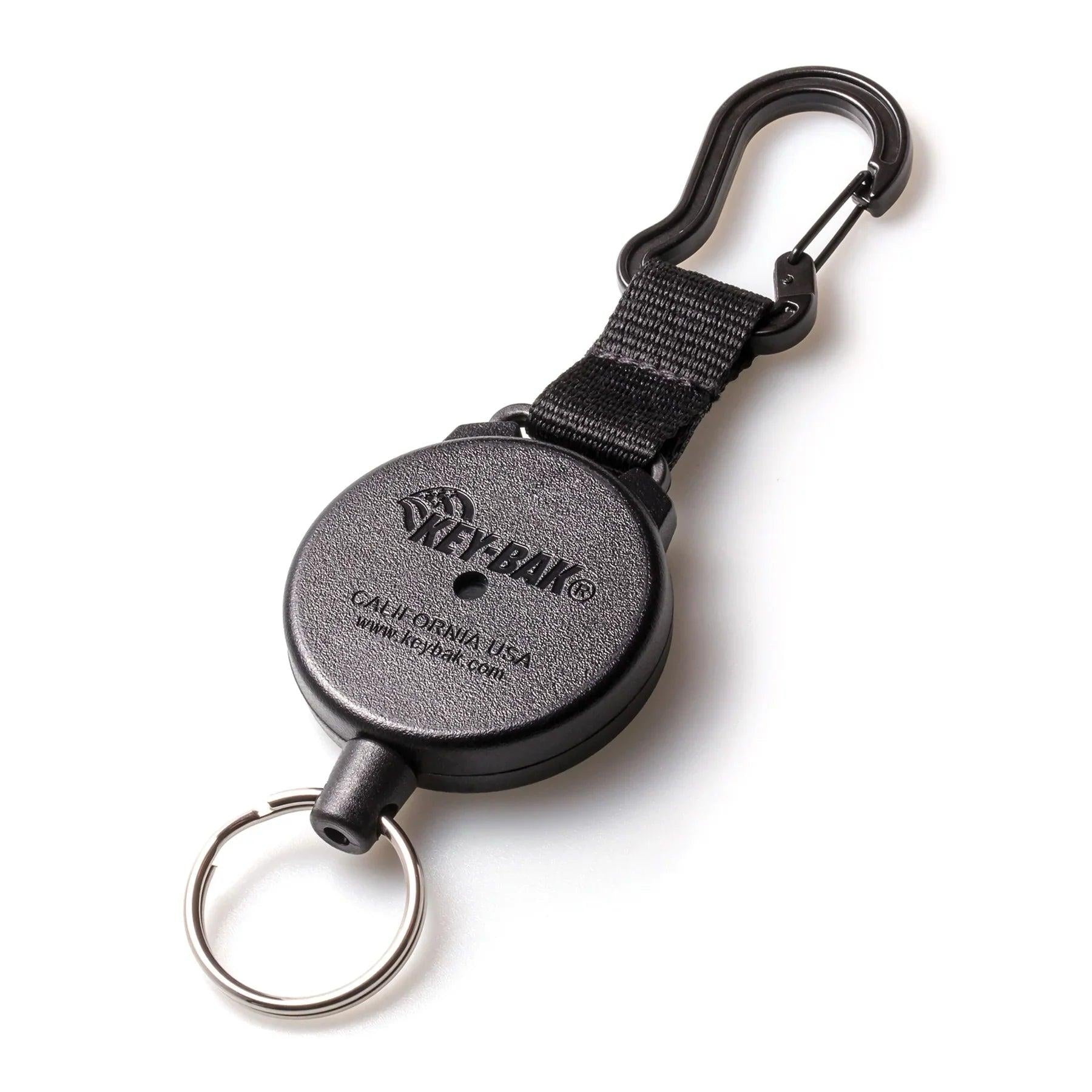KEY-BAK SECURIT Heavy Duty Retractable Carabiner Keychain - 40 Keys, 28 Imches 20 oz, Cord, Xtreme Duty-Tactical Source LLC