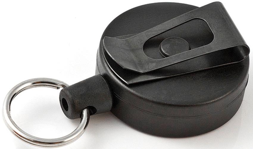 Key-Bak Self Retract Reel Mid Blk Swivel Clip Poly Cord 36"-Tactical Source LLC