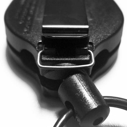 KeyBak Super 48 Plus Ambidextrous Heavy Duty Retractable Keychain with Belt Clip for Duty Belts-Tactical Source LLC