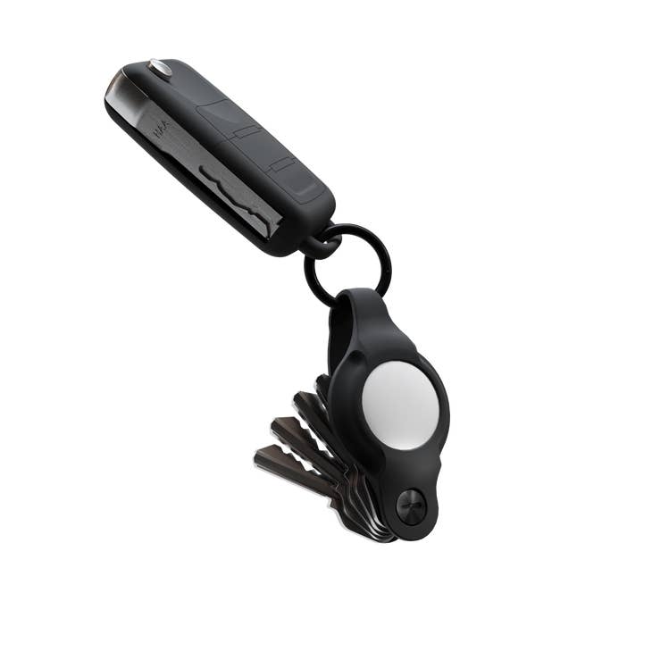 KeySmart Air Flex Silicone Key Holder for AirTag Black-Tactical Source LLC