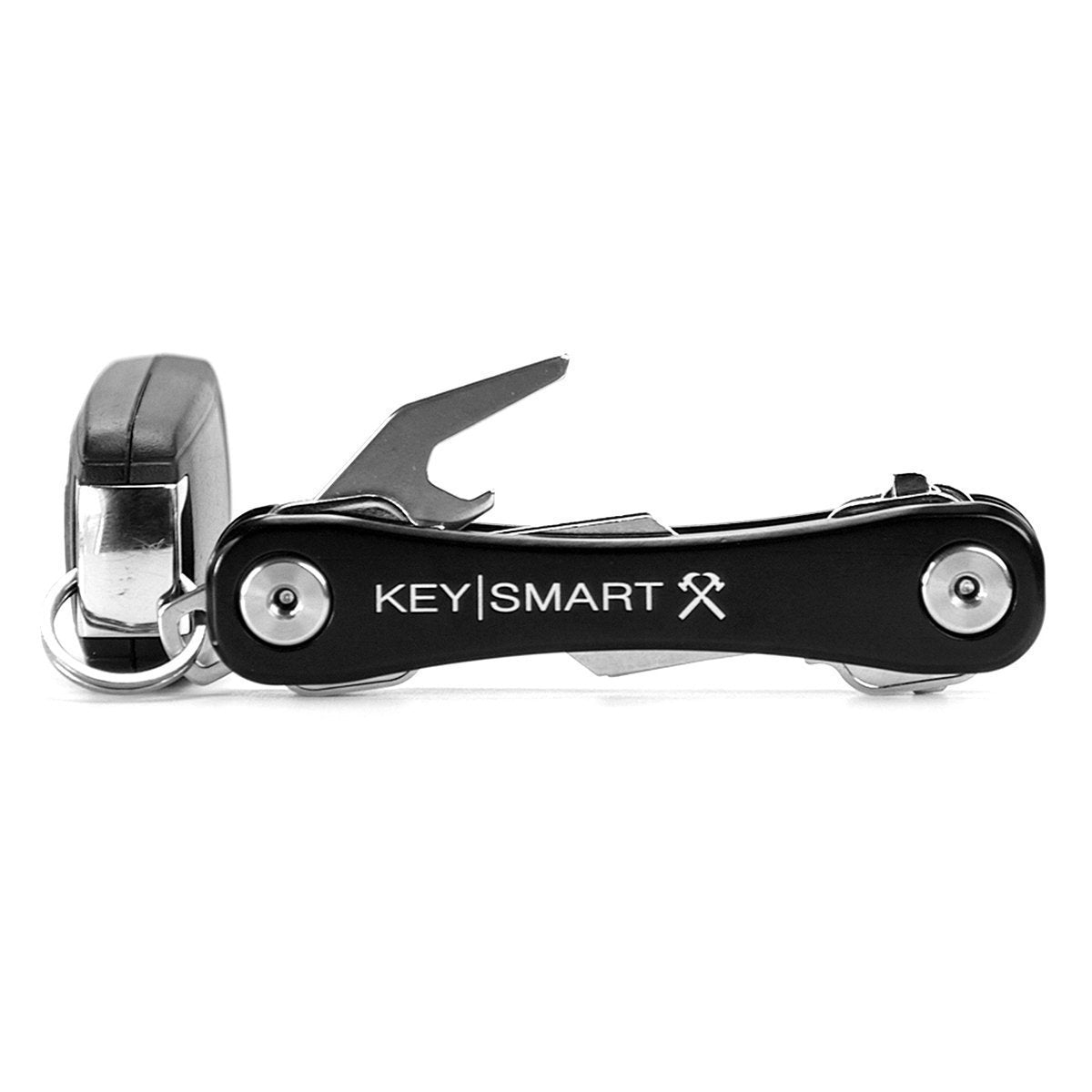 KeySmart Rugged Aluminum Belt Clip and Bottle Opener Black-Tactical Source LLC