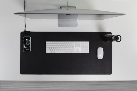 KeySmart TaskPad Wireless Charging Desk Pad Black-Tactical Source LLC