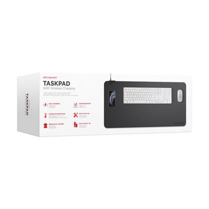 KeySmart TaskPad Wireless Charging Desk Pad Black-Tactical Source LLC