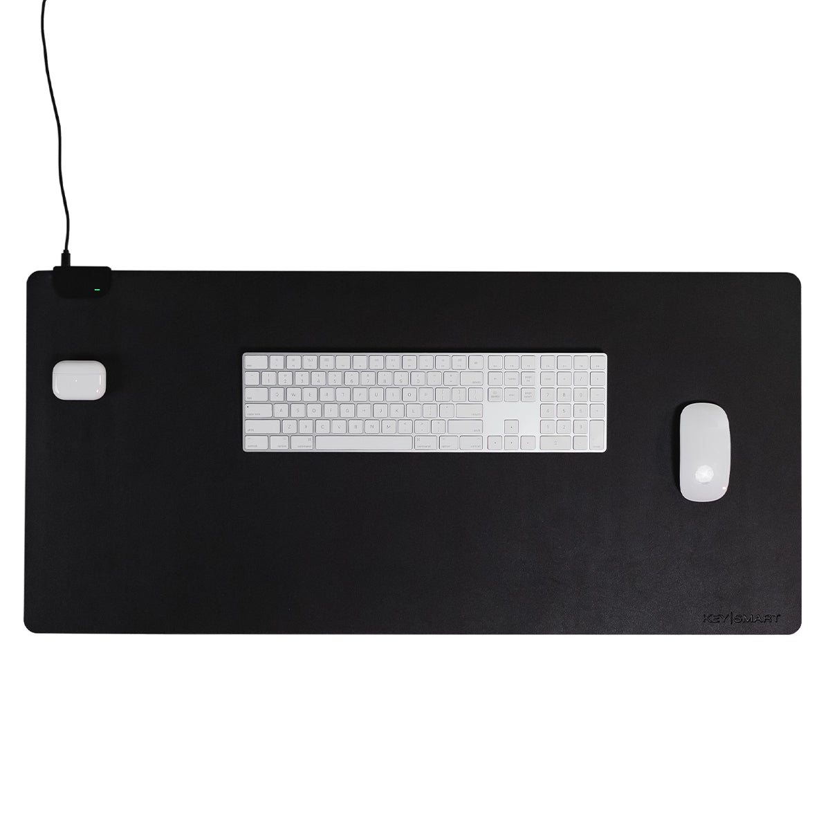 KeySmart TaskPad Wireless Charging Desk Pad Black-Tactical Source LLC