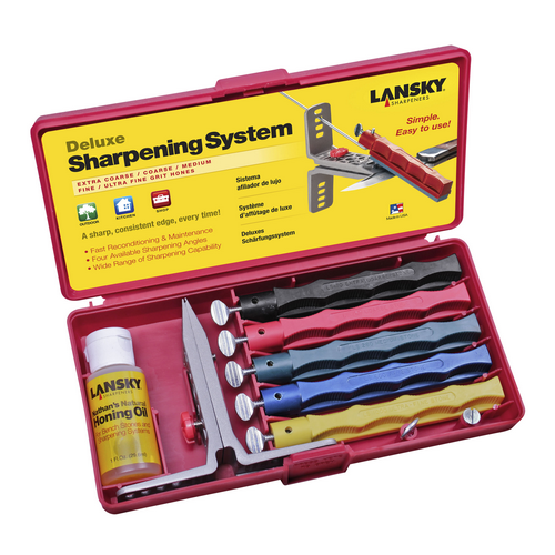 Lansky Deluxe 5 Stone System Precision Knife Sharpening Kit LKCLX-Tactical Source LLC