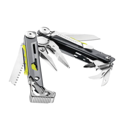Leatherman Signal Grey with Button Sheath Box-Tactical Source LLC