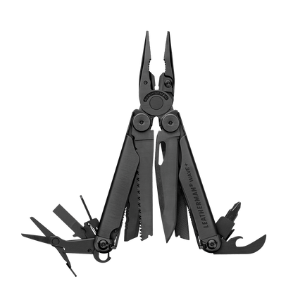 Leatherman Wave + Black with Black Nylon MOLLE Sheath-Tactical Source LLC