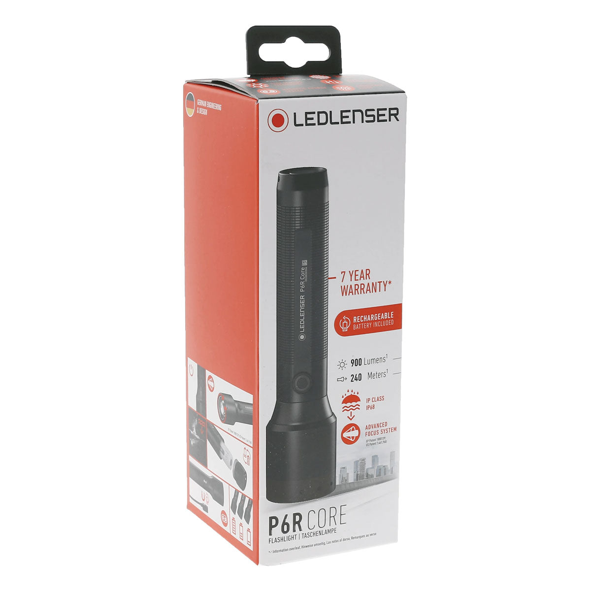 Ledlenser P6R Core Rechargeable Torch with Box-Tactical Source LLC
