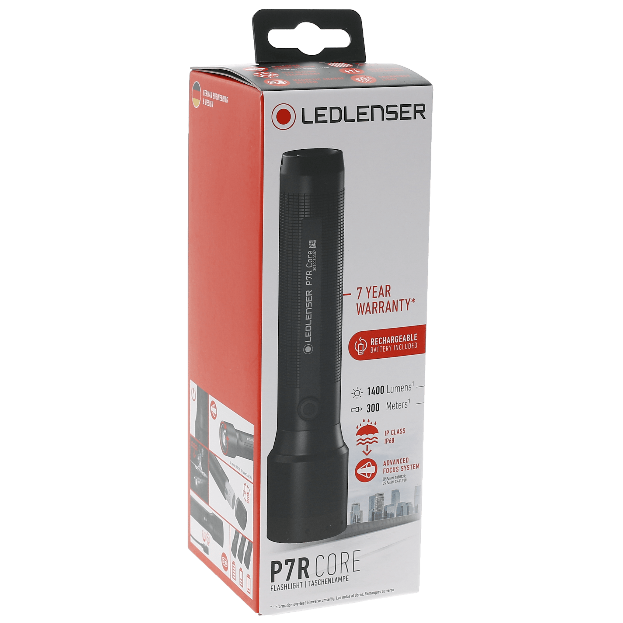 Ledlenser P7R Core 1400 Lumens Rechargeable Flashlight-Tactical Source LLC